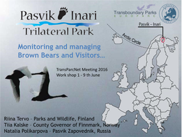 Monitoring and Managing Brown Bears and Visitors…