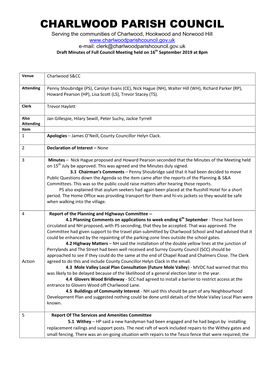 Charlwood Parish Council