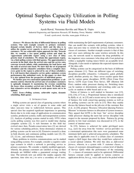 Optimal Surplus Capacity Utilization in Polling Systems Via Fluid Models