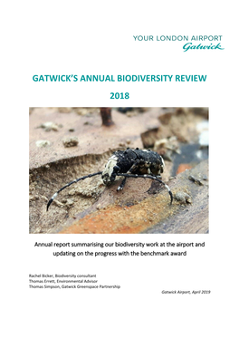 Biodiversity Annual Review 2018