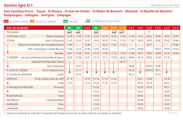 Horaires Ligne