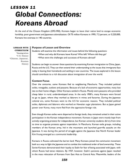 Global Connections Koreans Abroad