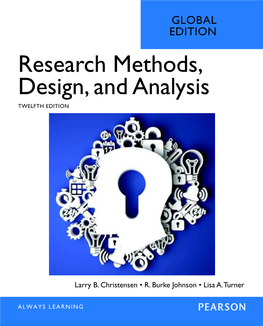 Research Methods, Design, and Analysis TWELFTH EDITION • •