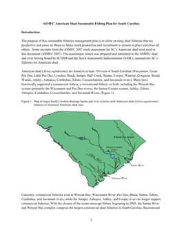 1 ASMFC American Shad Sustainable Fishing Plan for South Carolina