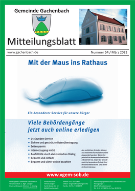 Mitteilungsblatt Gachenbach Nr. 54