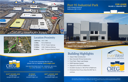 Building Highlights Port 95 Industrial Park