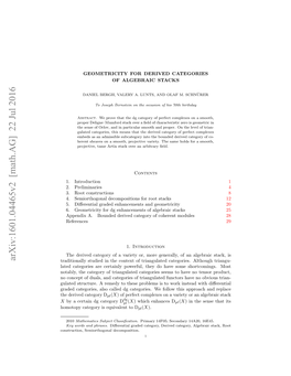 Geometricity for Derived Categories of Algebraic Stacks 3