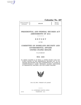 Presidential and Federal Records Act Amendments of 2014