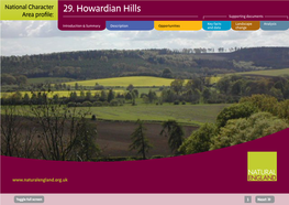 29. Howardian Hills Area Profile: Supporting Documents