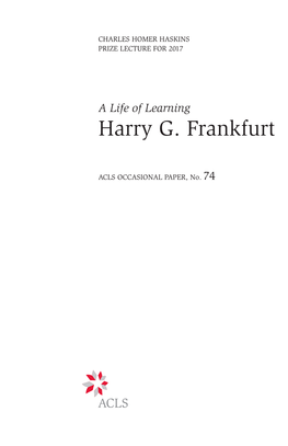 Harry G. Frankfurt