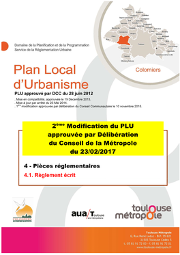 PLU De COLOMIERS