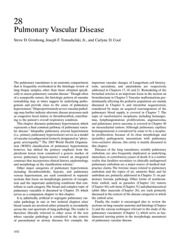 Pulmonary Vascular Disease