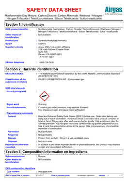 Safety Data Sheet