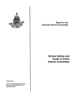 School Safety and Youth in Crisis Interim Committee