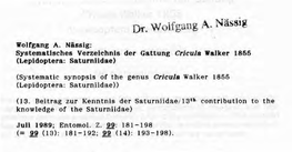 Dr. Wolfgang A. Nässig