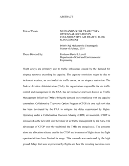 Mechanisms for Trajectory Options Allocation in Collaborative Air Traffic Flow Management