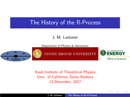 The History of the R-Process