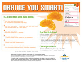 Fill-In-The-Blank Game Using ORANGE