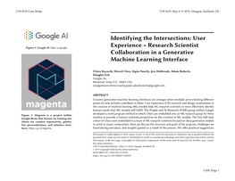 User Experience + Research Scientist Collaboration in a Generative Machine Learning Interface