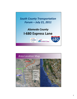 I-680 Express Lane I 680 Express Lane