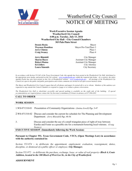 Notice of Meeting