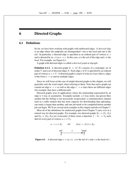 6.042J Chapter 6: Directed Graphs