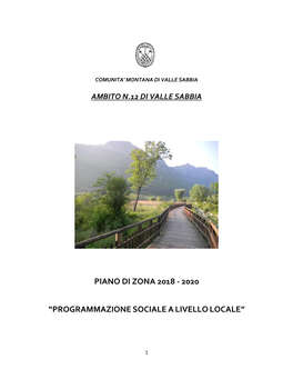 Piano Di Zona 2018 - 2020