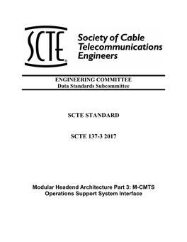 Data-Over-Cable Service Interface Specifications