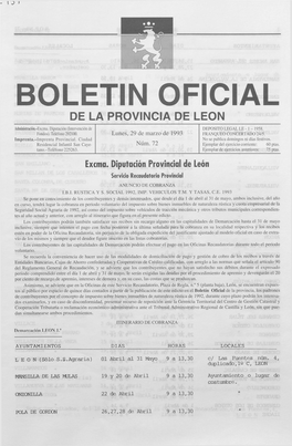 Boletin Oficial De La Provincia De Leon