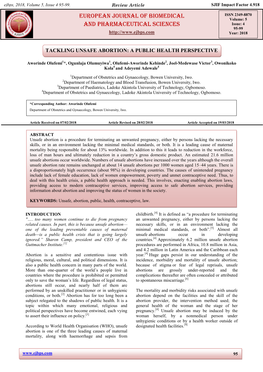 European Journal of Biomedical and Pharmaceutical Sciencesvolume: 5 and Pharmaceutical Sciences Issue: 4 95-99 Year: 2018