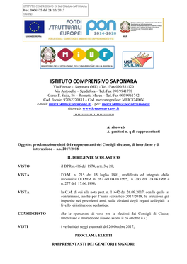 Istituto Comprensivo "Saponara"