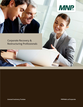 Corporate Recovery Restructuring Professionals Brochure