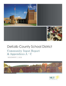 Community Input Report & Appendices A