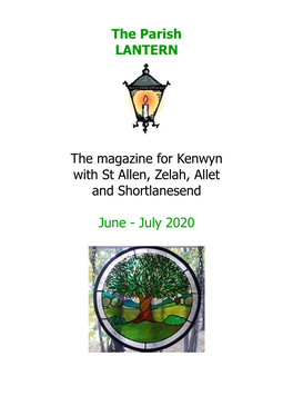 The Parish LANTERN the Magazine for Kenwyn with St Allen, Zelah