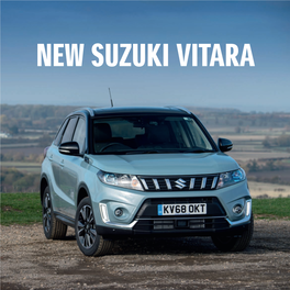 NEW SUZUKI VITARA Suzuki Vitara Range Press Pack