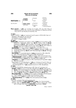 255 Haras De La Louviere 255 RESTLESS (IRE)