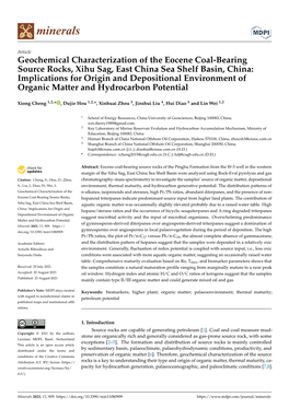 Geochemical Characterization of the Eocene Coal-Bearing Source