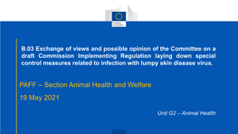 LSDV Outbreaks in Europe and Neighbouring Areas