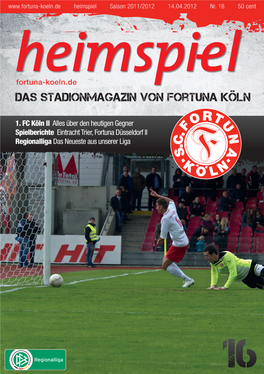 Das Stadionmagazin Von Fortuna Köln