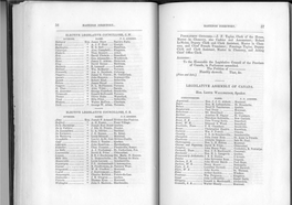 PERMANENT OFFICERS.—J. F. Taylor, Clerk of the House, Master in Chancery, Also Cashier and Accountant; Kobert Lemoine, Deputy