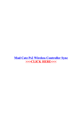 Mad Catz Ps2 Wireless Controller Sync.Pdf