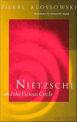 Nietzsche and the Vicious Circle