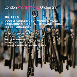 Britten Double Concerto for Violin & Viola Variations on a Theme of Frank Bridge Les Illuminations