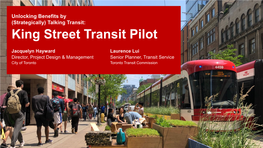 King Street Transit Pilot