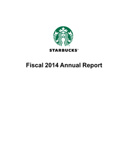 Fiscal 2014 Annual Report