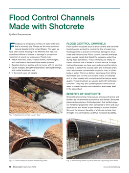Flood Control Channels Made with Shotcrete