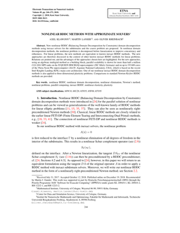 Nonlinear Bddc Methods with Approximate Solvers∗