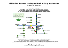 Information on Nidderdale Sunday and Bank Holiday Bus Services