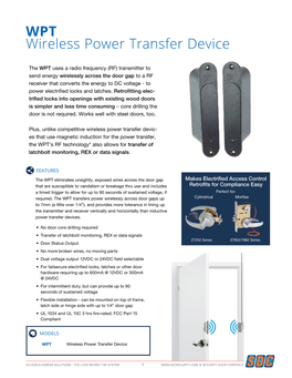 WPT Wireless Power Transfer Device