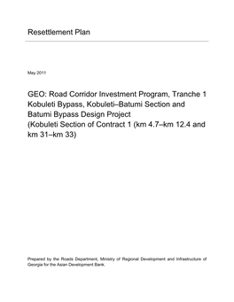 (Kobuleti Section of Contract 1 (Km 4.7-Km